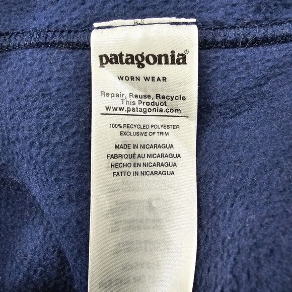 Patagonia Synchilla Men's Blue Full Zip Outdoor Casual Pockets Size XL Logo - Picture 6 of 11